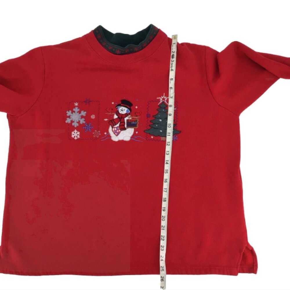 Vintage Sarah Bentley Christmas Holiday Crewneck Pullover Sweater Size 2X - Picture 9 of 13